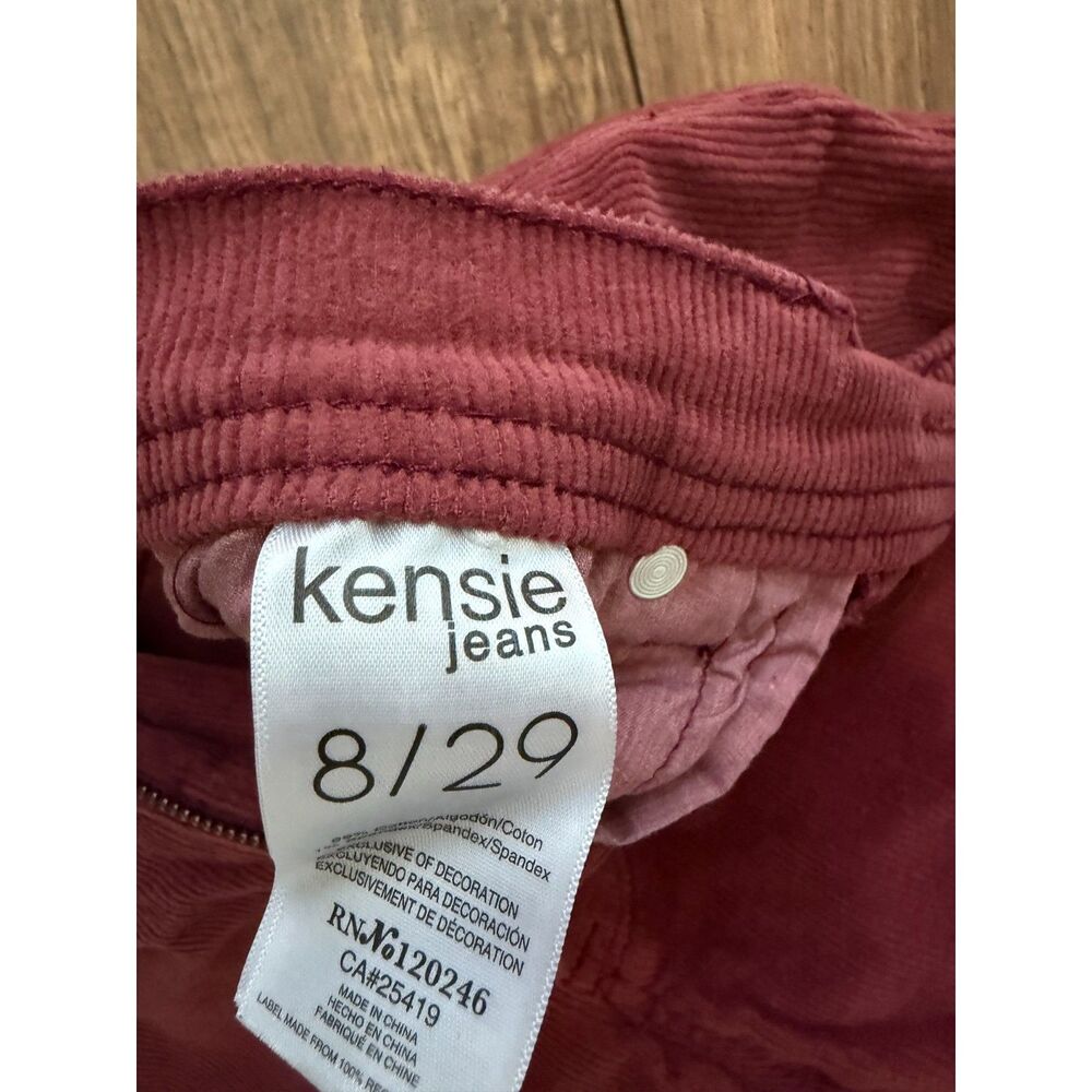Kinsie Maroon Corduroy Savannah High Rise Flare 8/29 BOHO Casual Chic Modern